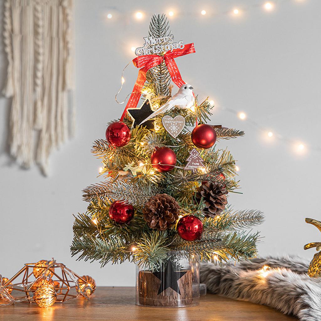 Christmas Tree Home Set Christmas Decorations Desktop Creative Ornaments For Desks And Dining Tables
