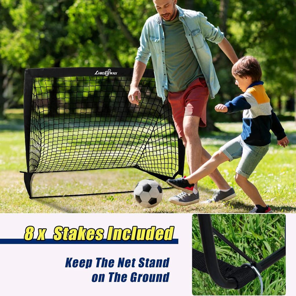 Children's Football Goal Net - Multiple Colors, Ideal for Beginners