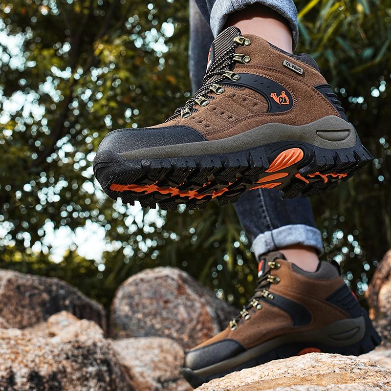 36-47 Couple Large Anti Slip Fashion Trend Outdoor Mountaineering Shoes Casual Sports Hiking Shoes