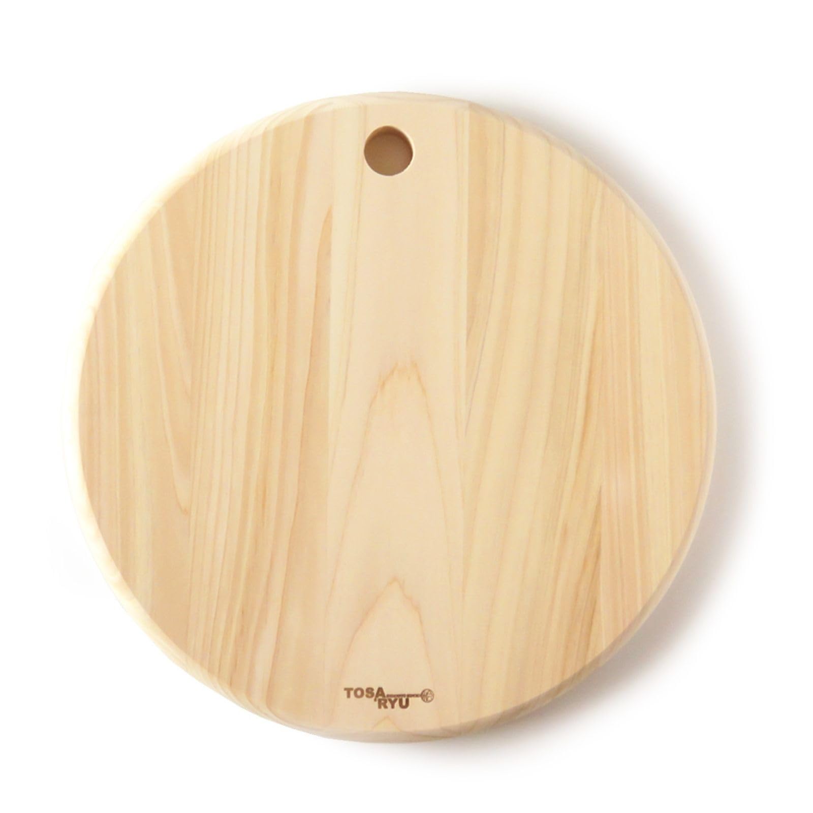 

Tosa Ryu TOSARYU SHIMANTO HINOKI Hinoki Round Cutting Board (Medium), 30cm Diameter x 2cm Thick, Made in Japan