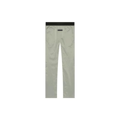 Essentials SS22 Fleece-Lined Relaxed Trousers with Rubber Logo Men Bottoms Seafoam FOG-SS22-154