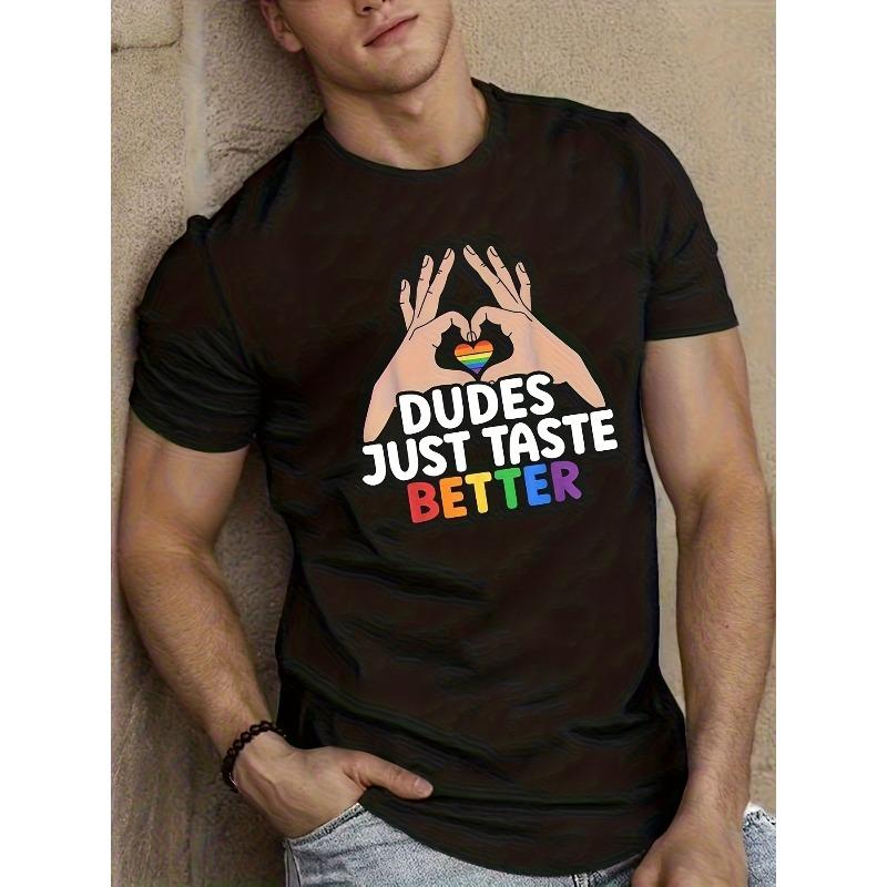 European Sizes Men'S Short-Sleeve Round Neck T-Shirt, Rainbow Pride T-Shirt - a Creatively Designed Round Neck Tee with Cool Color Patterns