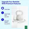 White Bed Tray Cable Management Nightstand Organizer Space-Saving Bedside Shelf  Top Bunk