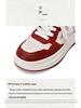 Autumn 2025 Women's Genuine Leather White Sneakers - Round Toe, Low Top, Soft Sole, Non-Slip, Casual 