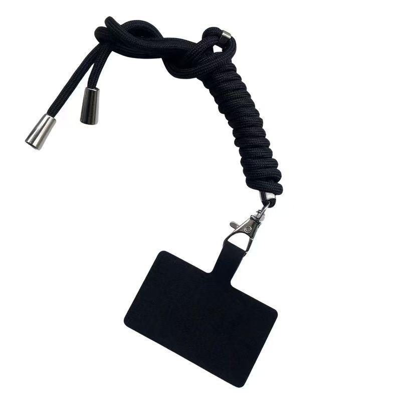 

Adjustable Crossbody Nylon Phone Lanyard with Anti-Lost Patch and Neck Strap чорний