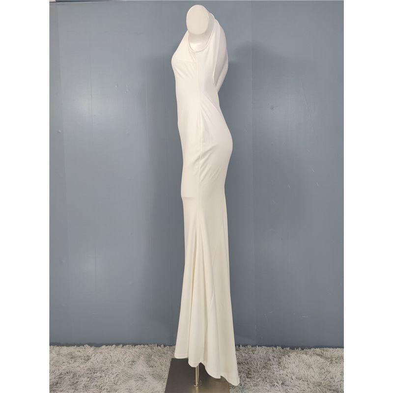 Белое вечернее платье «Русалка» высокого класса, доступная роскошь для светской львицы