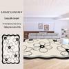 Nordic Velvet Non-Slip Living Room Carpet - Simple, Luxurious Floor Mat for Sofa, Office & Bedroom