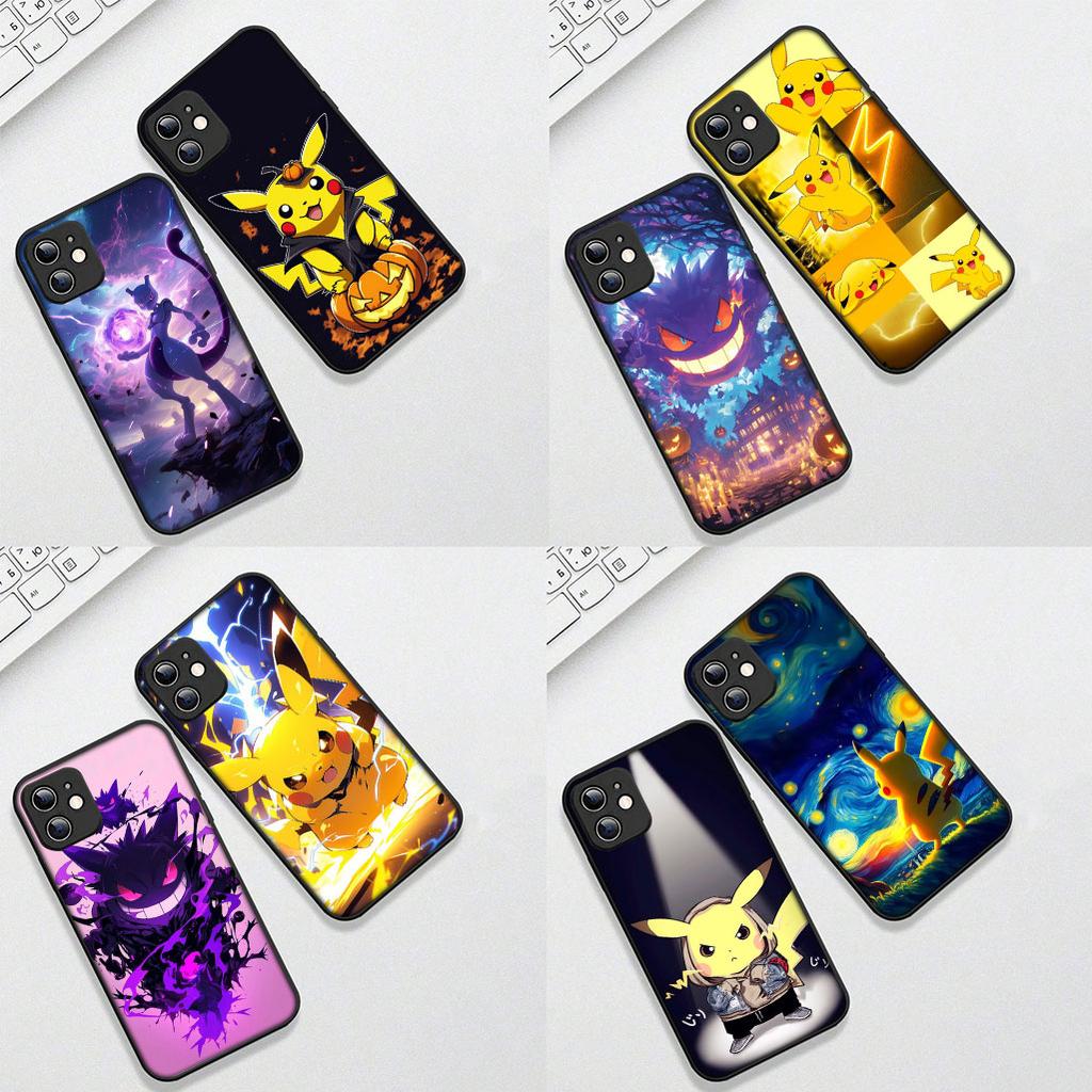 For Motorola Moto Edge 50 30 One Fusion 40 Neo Ultra Pro 20 Lite G50 G85 G84 E15 E14 Phone Case Gengar P-Pikachus P-Pokemons GO