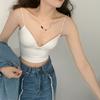 Women's One - Piece Chest Pad Camisole Vest Beautiful Back Underwear Hot Girl Anti - Slip Inner and Outer Wear Short Bandeau Top