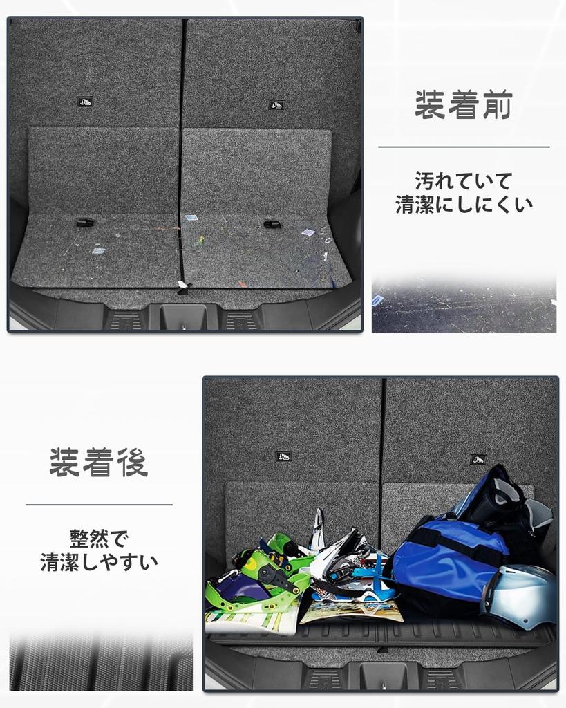 SKTU Luggage Mat Suzuki Spacia Foldable Trunk Waterproof Cargo Area Black with SPACIA Custom 3rd Generation November [for MK54S/94S] Mat, Mat,