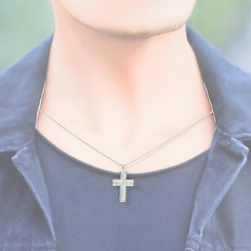 Bvlgari 328947 Necklace K18 White Gold/diamond Mens