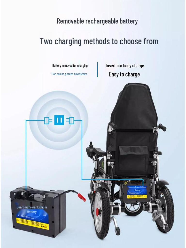 24V Electric Mobility Scooter Lithium Battery for Elderly - Compatible with Beizhen, Jiuyuan, Hao Ge, and Ji Rui Models