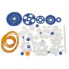 90 Pieces/Set Plastic Gears Rack Pulley Belt Worm Car RC Part Accessories
