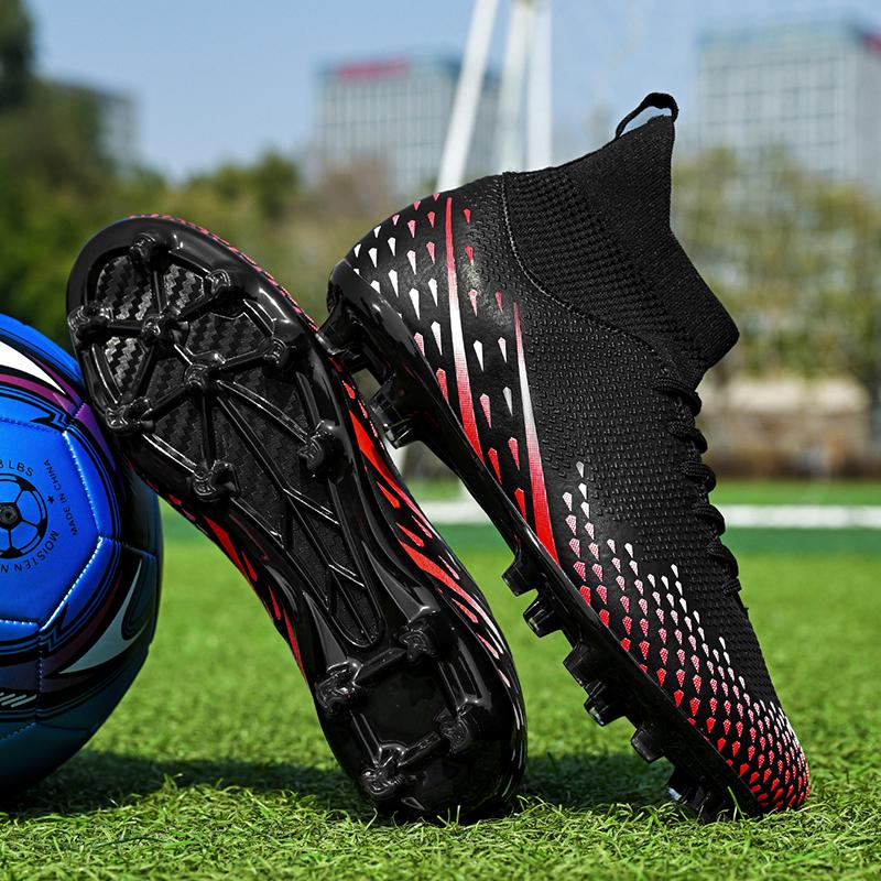 Unisex Football Shoes Men's Long Nail Training Sneakers Kids Football Boots Youth Football Boots Soccer Shoes for Boys