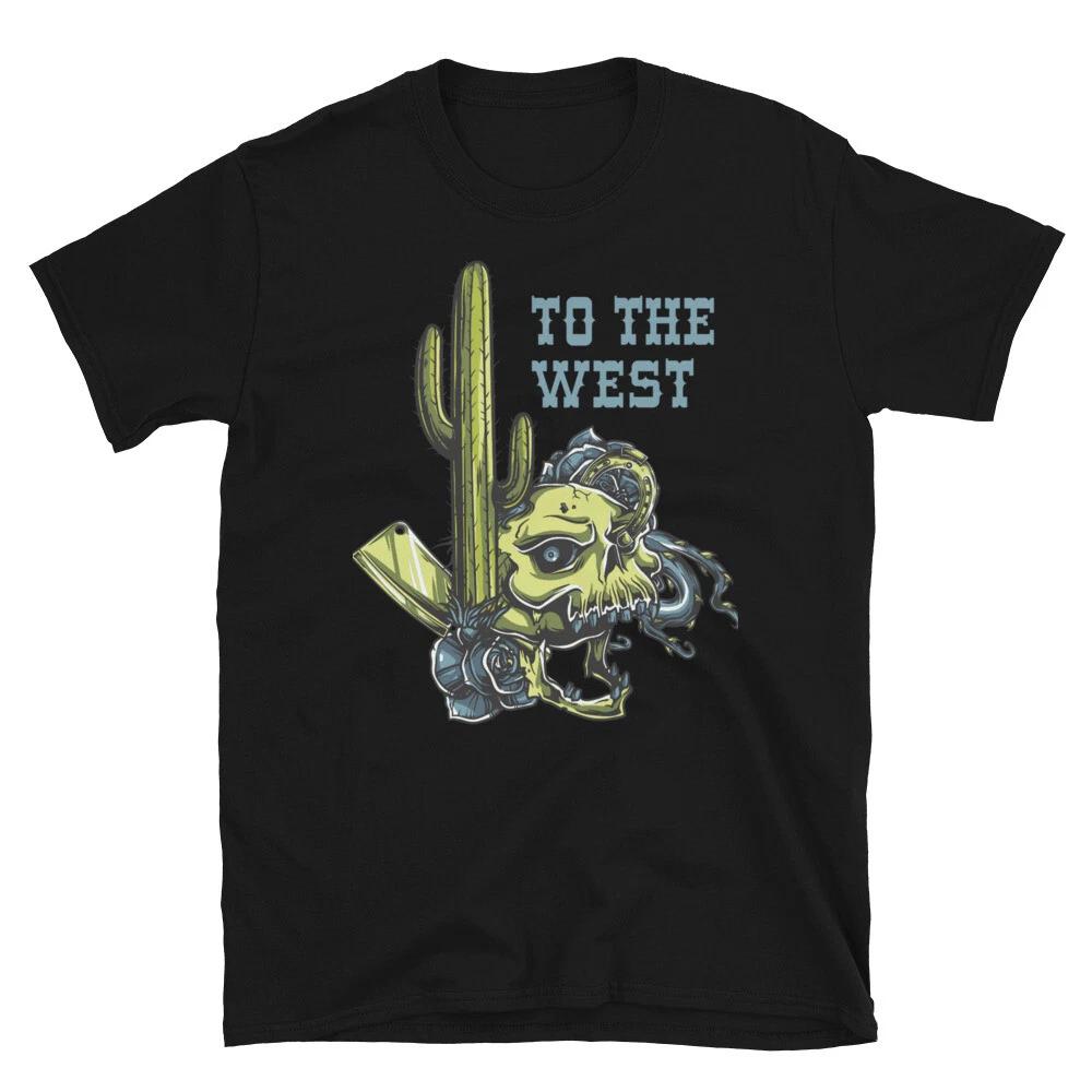 Wild Old West Cactus & Skull Classic Fit T-Shirt 4XL