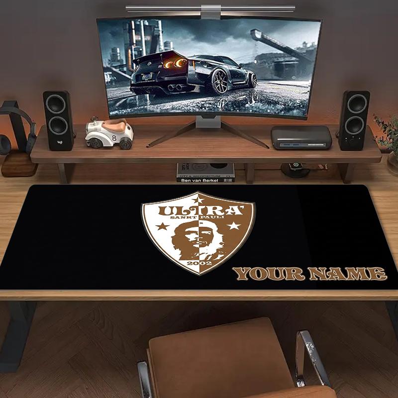 Benutzerdefinierter Name Ultra Sankt Pauli Mauspade Großes Gaming-Tischkissen Rutschfestes Laptop-Tablet Großes Mauspade XXL-Matte Mini-PC-Spielmatte Mit Verriegeltem Rand