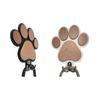 Wooden Dog Paw Wall Mounted Hook Rustic Pet Leash Holder Hook Multifunctional Key Organizer for Farmhouse Indoor Hallway Room Decor