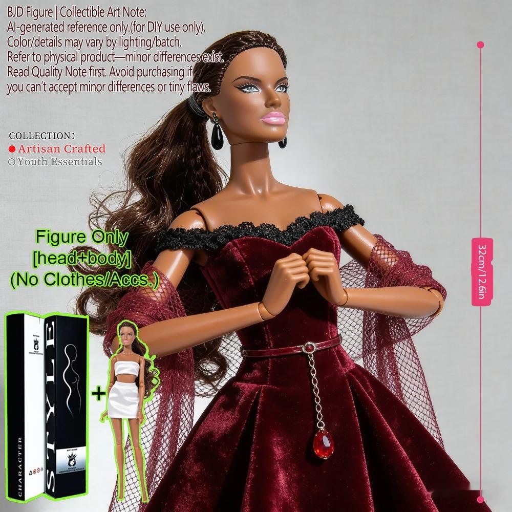 1/6 Scale Fashion BJD Doll 12 Joint Articulated Body Art Collection Doll For Home Decor