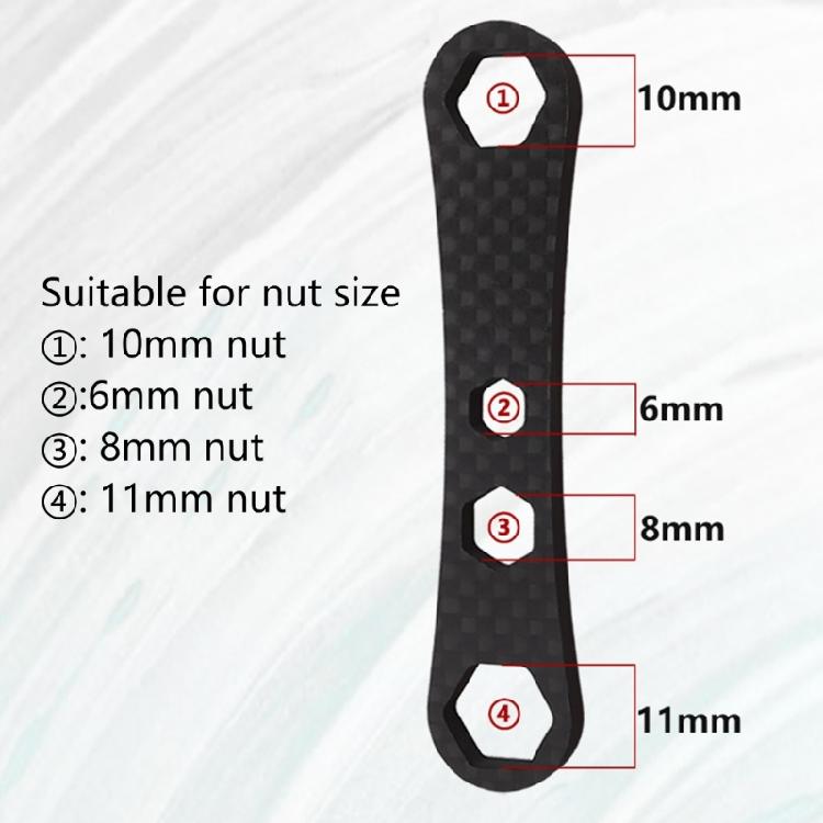 Portables Carbon Fishing Reel Spanner Repair Professional Wrenches Tool for Handling and Maintenances