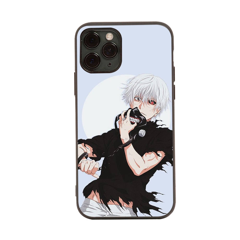 

Чехол для iPhone 16 15 Plus 14 13 12 11 Pro 8 7 6S 6 SE 5S X XR XS Max Realme C30 C33 C31 9I Black Sofe Cover WI59 Tokyo Ghoul Anime Samsung J7 Pro гагат