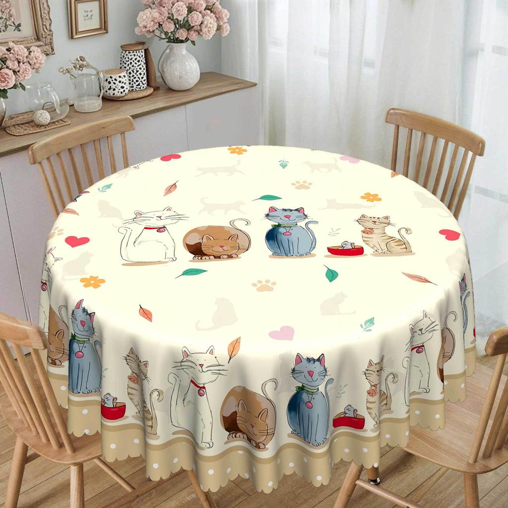Spring/Summer Pastoral, Square/Round Table Cloths, Floral Patterns, Table Decorative Cloths Rose Vines