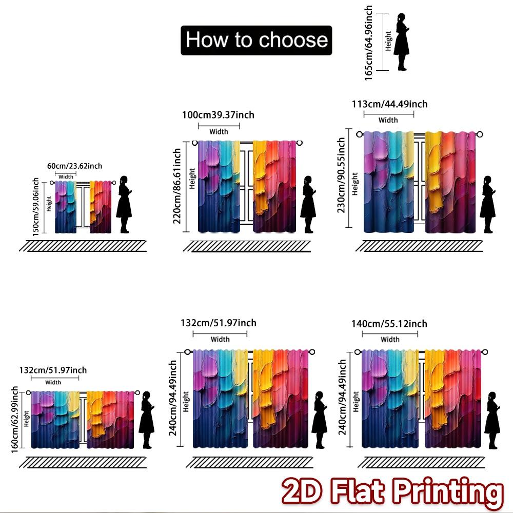 2D flat Photography Backdrop Scene Tapestry Colorful Strokes 100% Polyester Family Party Perfect for Suitable for patio and