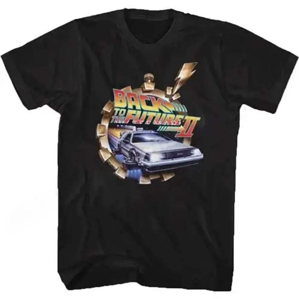 Fashion Hip Hop Streetwear Short Sleeve T Shirt Back To The Future T Shirt Graphic Print Women