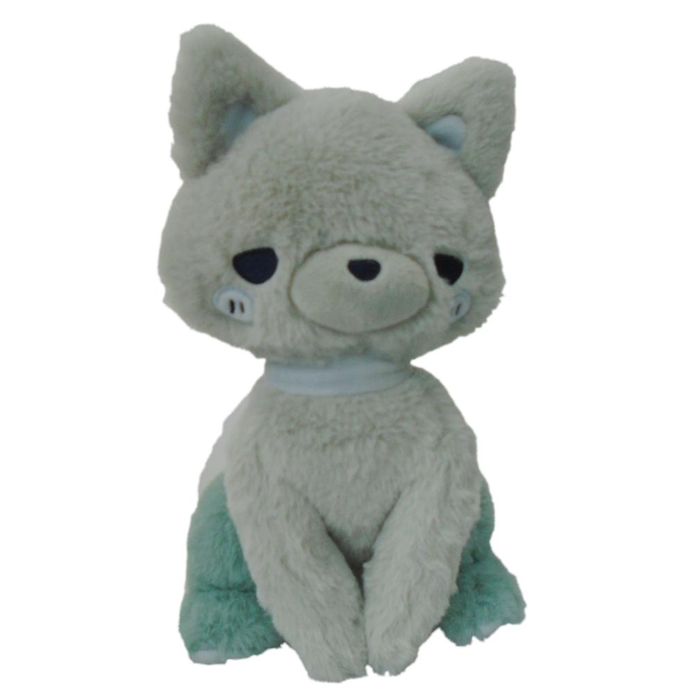Plush White PP Cotton Filled Sitting Stuffed Cat Animal Toy with OEKO-TEX Certificate 25cm синий