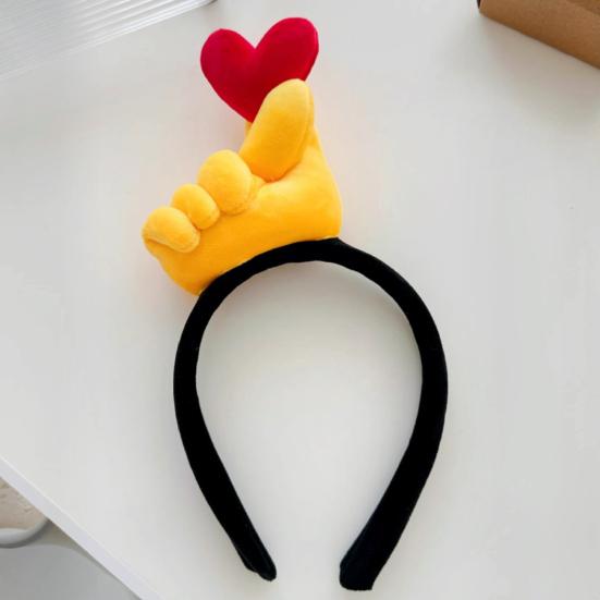 Cosplay čelenka Kreslené srdce Design s postojem palce nahoru Dívčí vlasová obruč Lehká Všestranná čelenka Vlasový doplněk