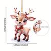 Christmas Tree Decoration Ornament Cat/Elk/Pine Tree Style Acrylic Pendant