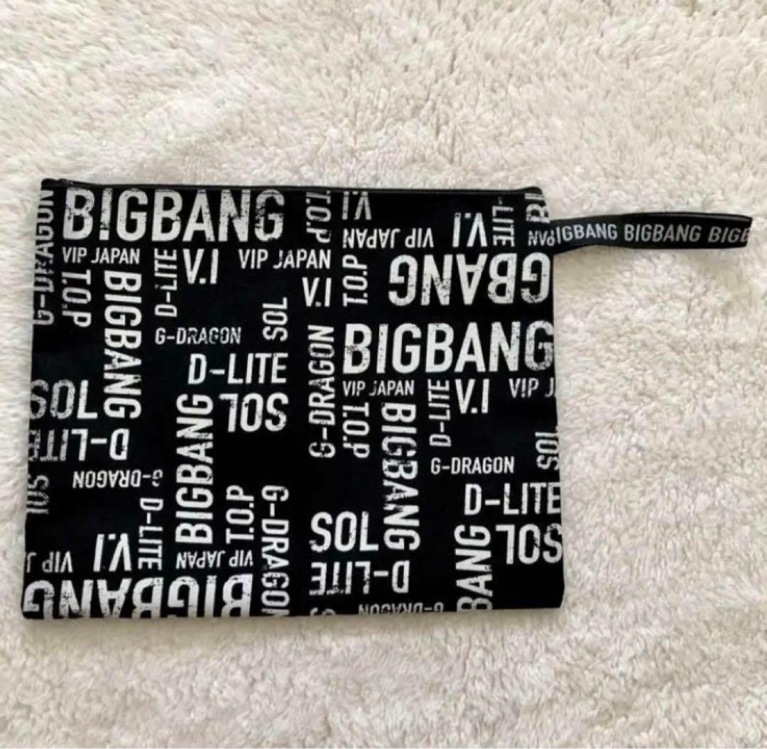

[USED] BIGBANG Pouch Bag Black Logo Print