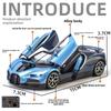 Simulation 1/32 Bugatti Tourbillon Alloy Sports Car Model Diecast Metal Miniature Voiture Children Boy Toy Vehicle Birthday Gift