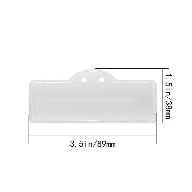 Metal Plant Labels: 100 Pcs Waterproof Rust-Resistant Aluminum Garden Tags - 25° Tilt Design for Easy Reading Outdoor Plant Markers for Gardeners &