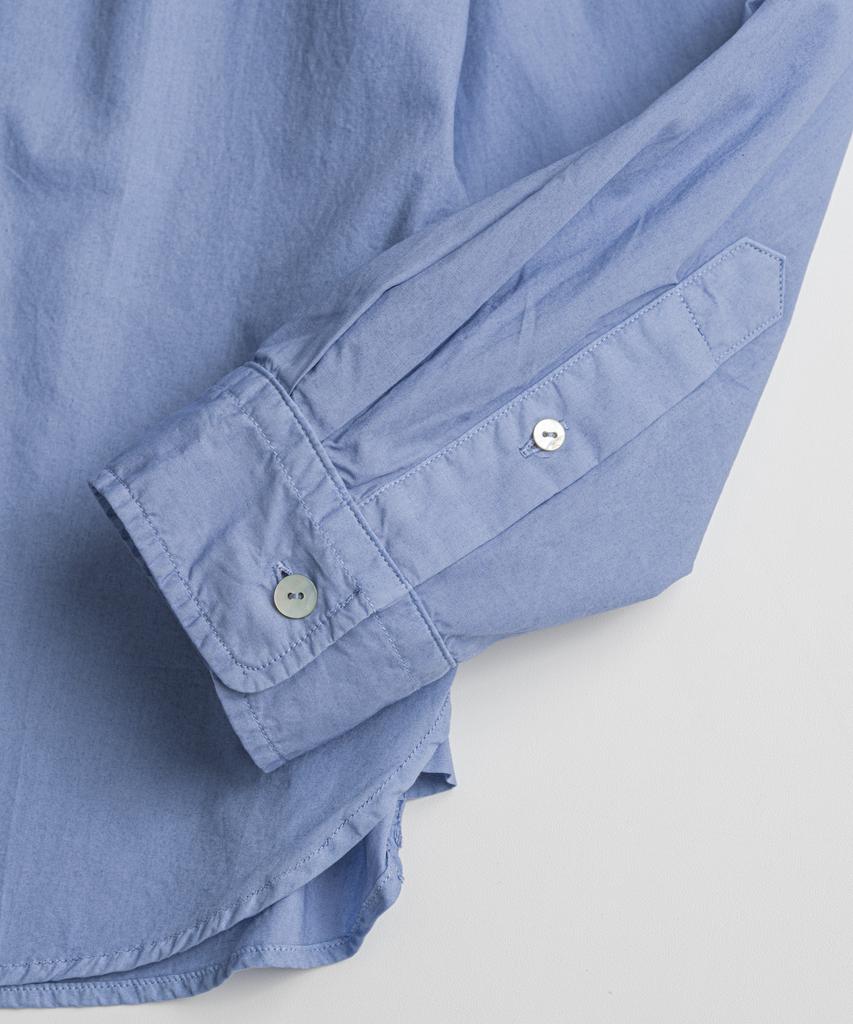 Bihebieo Dyed Poplin Classic Shirts Sax