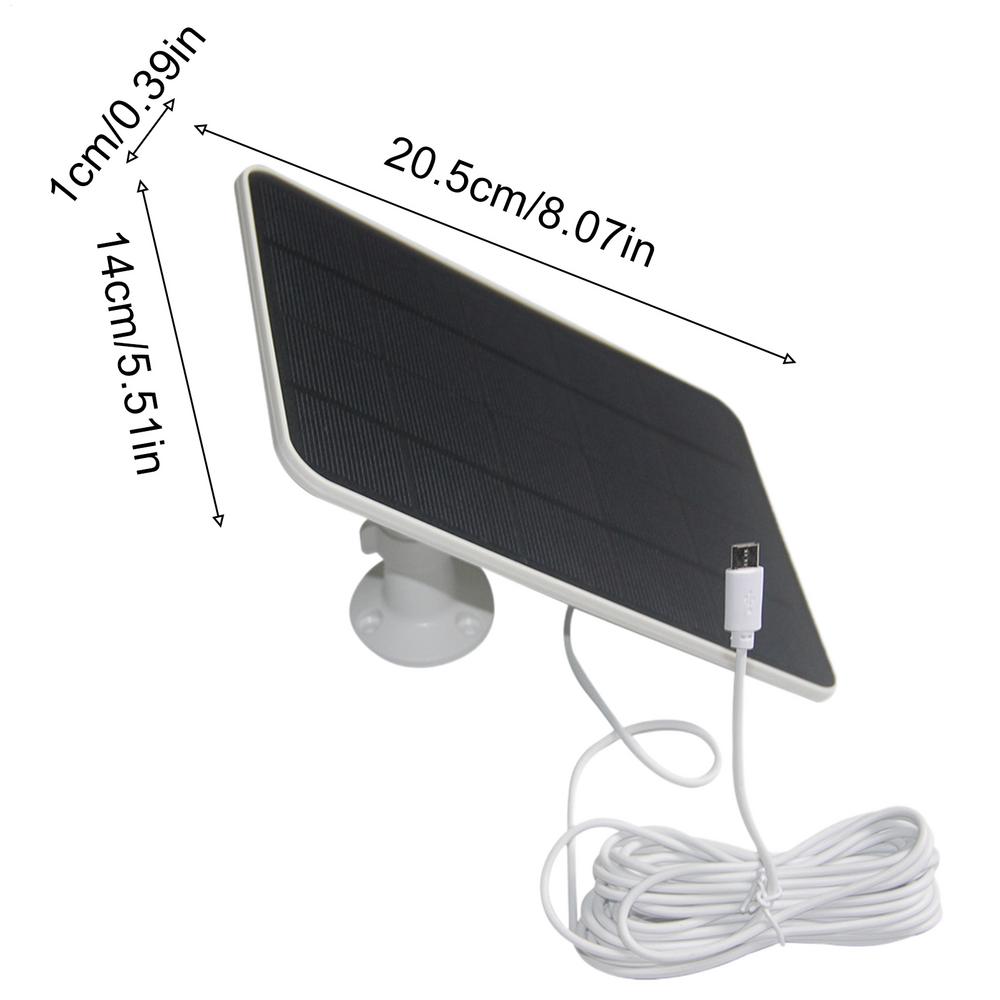 

Ring Solar Panel Weatherproof Rechargeable Smart Sensor Solar Power Bank Ring Solar Charger For Indoor Home Office Apartment білий
