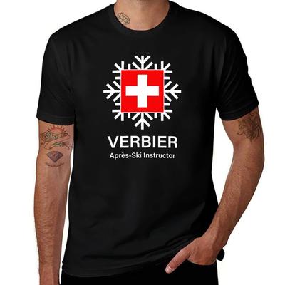 Verbier Apres Ski Instructor T-Shirt Summer Tops Hippie Clothes New Gifts and T-shirts Men's T-shirts