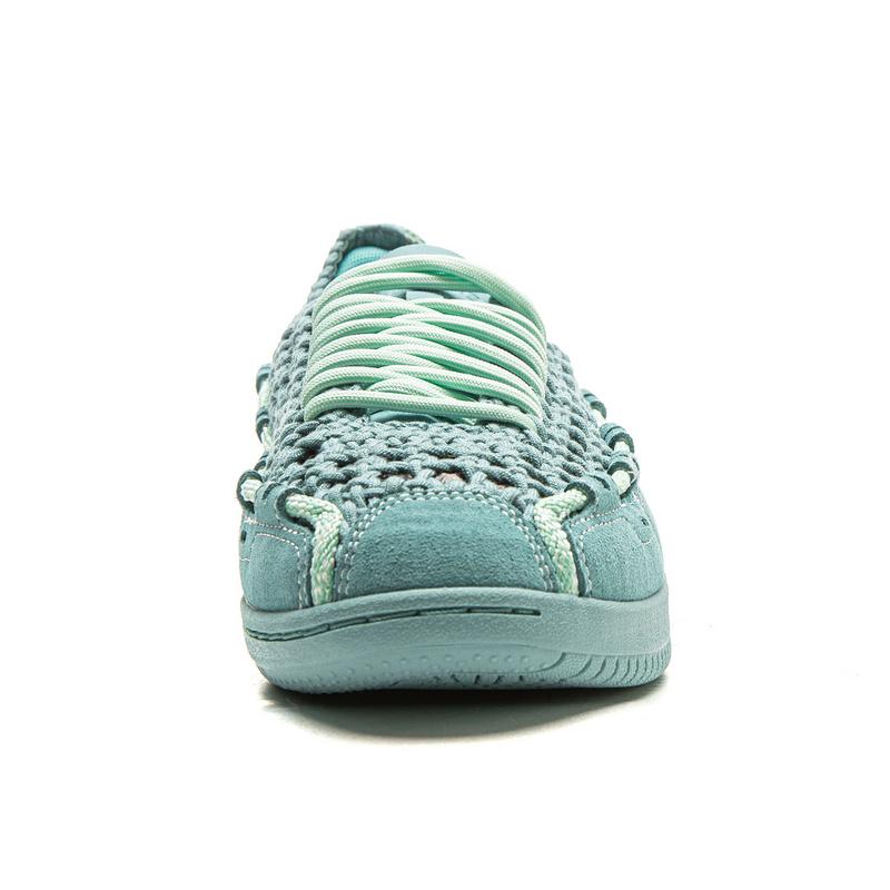 Li Ning Abrasion Resistant Breathable Low Top Table Tennis Shoes Unisex French Emerald Green AZGV209-2
