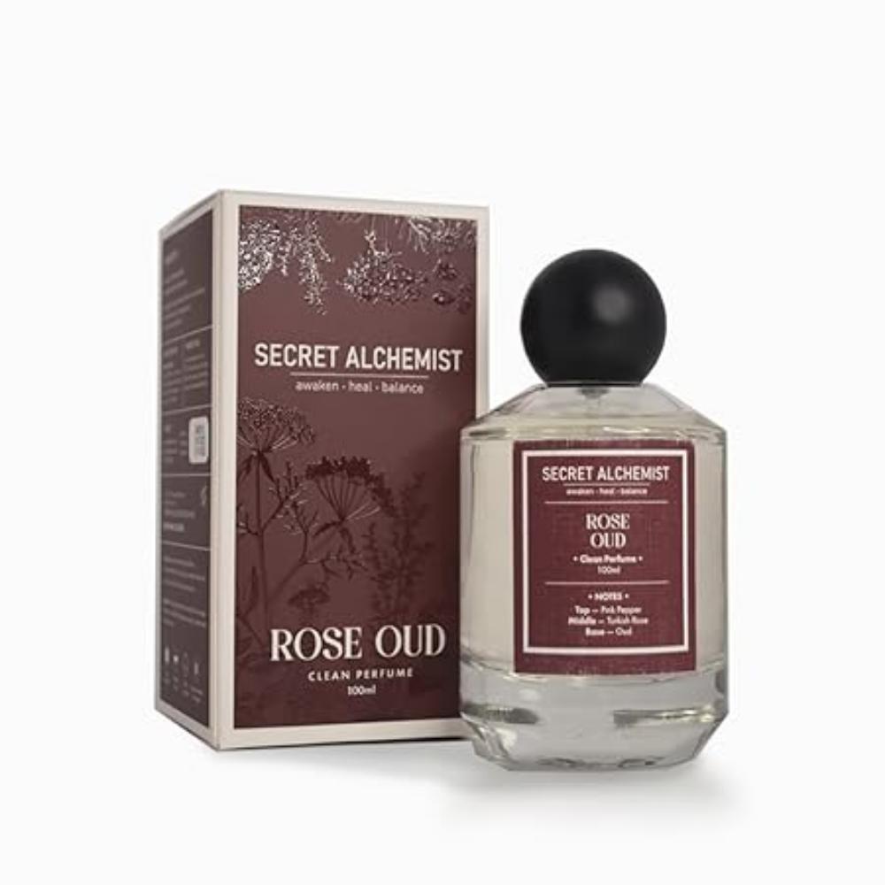 Rose Oud Woda Perfumowana 100ml | Unisex Długotrwały Czysty Kwiatowo-Drzewny EDP | Luksusowe Perfumy z Różą, Oudem i Różowym Pieprzem