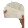 Temperament Slim Fit Knitted Sweater with Half High Neck and Straight Shoulders, Long Sleeves, Solid Color, Autumn Base Top.