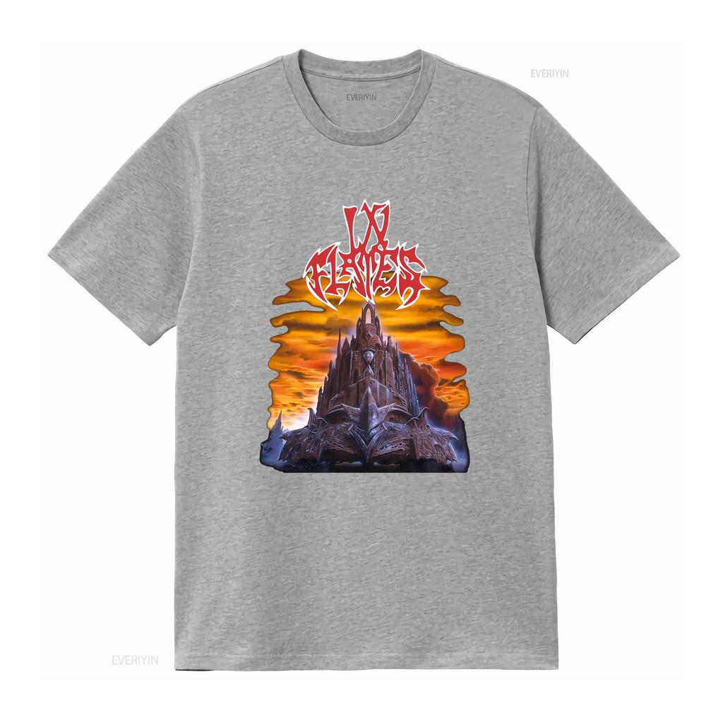 In Flames Tričko The Jester Race Rockový Koncert Vintage Design Kapela Heavy Metal vintage Vyprané Univerzální Mírně Unisex Měkké