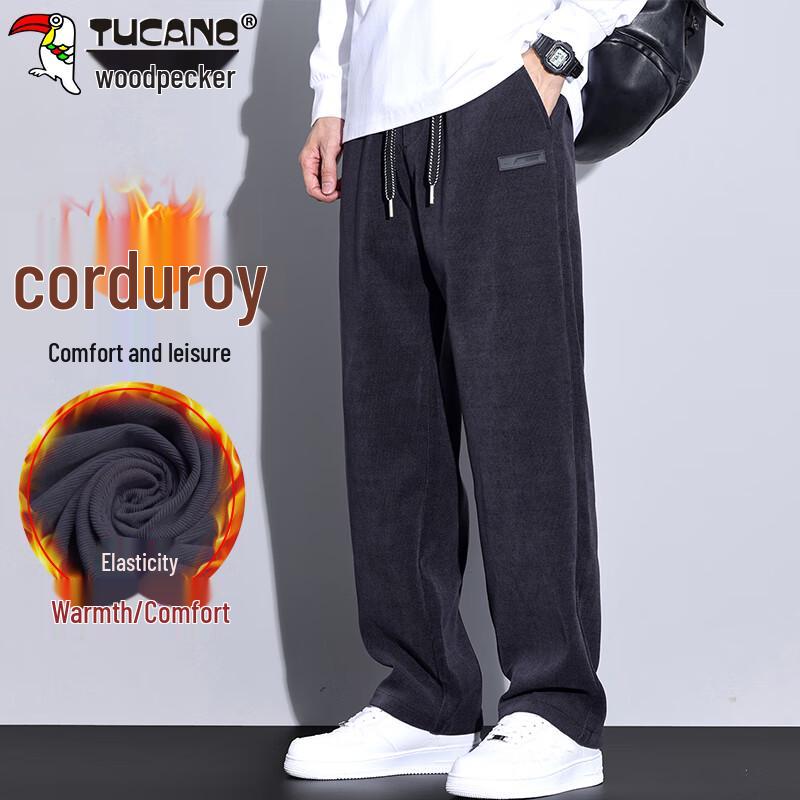 

TUCANO Men s Thickened Warm Corduroy Loose Wide-Leg Casual Pants 3XL