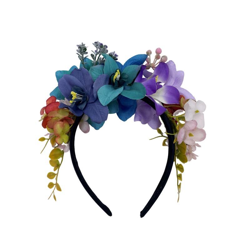 Hot Selling Fabric Orchid Headdress Women's Bohemian Wreath Bridal Simulation Flower Dress