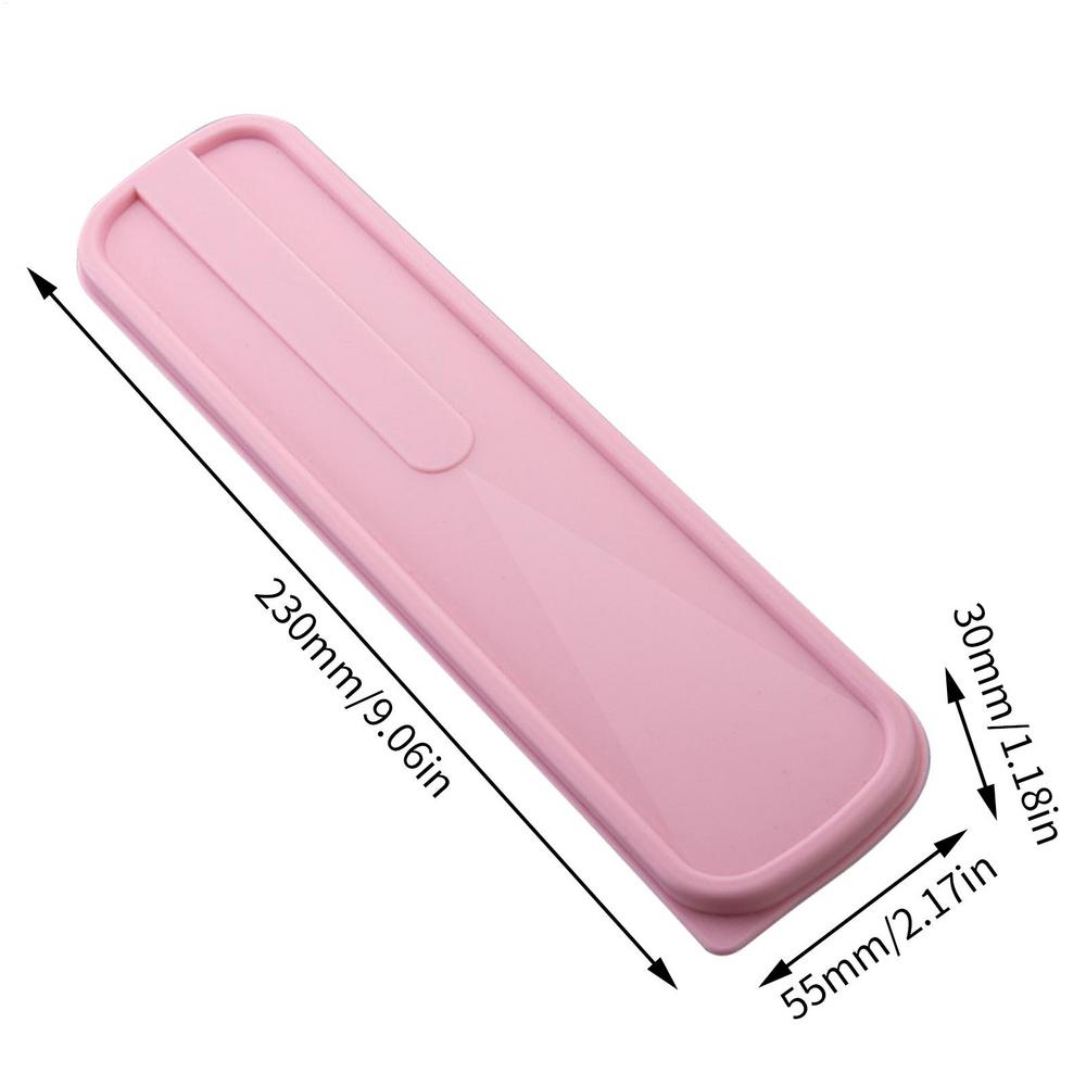 Tragbare Reise Outdoor Mehrweg Geschirr Box Schule Home Slot Design Praktische Besteck Transparent Abdeckung Besteck Fall