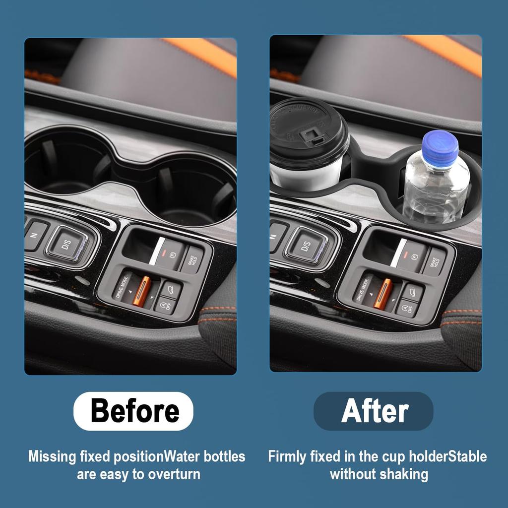 2026 Passport Center Console Cup Holder,For 2026 Honda Passport Accessories TPE Material Cupholder Coaster Liner Compatible With 2026 Honda Passport