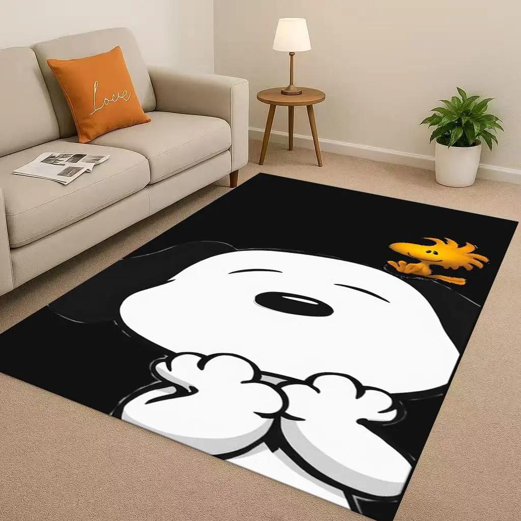 

3D Snoopy Dog Peanuts Cartoon Christmas Living Room Non-Slip Area Rug Carpet for Bedroom Playroom Sofa,Home Decor Doormat 40x60cm( 15x23in )