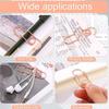 Metal Paper Clips 8Pcs Multi-functional Metal Paper Clips for Bookmark Photo Flipchart Memo Ticket Holder Stationery Supplies