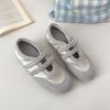 Fashion Trend Retro Silver Light Mouth Flat Sole Shoes Women's Summer 2025 New Versatile Inner Height Increase Mary Jane Shoes