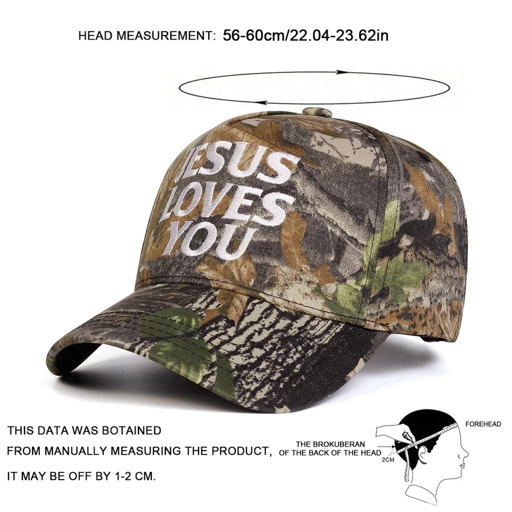 Baseball Stitching Embroidered You Loves Jesus Neutral Gender Women Men For Caps Spring And Autumn Outdoor Adjustable Casual Hats Sunscreen Hat