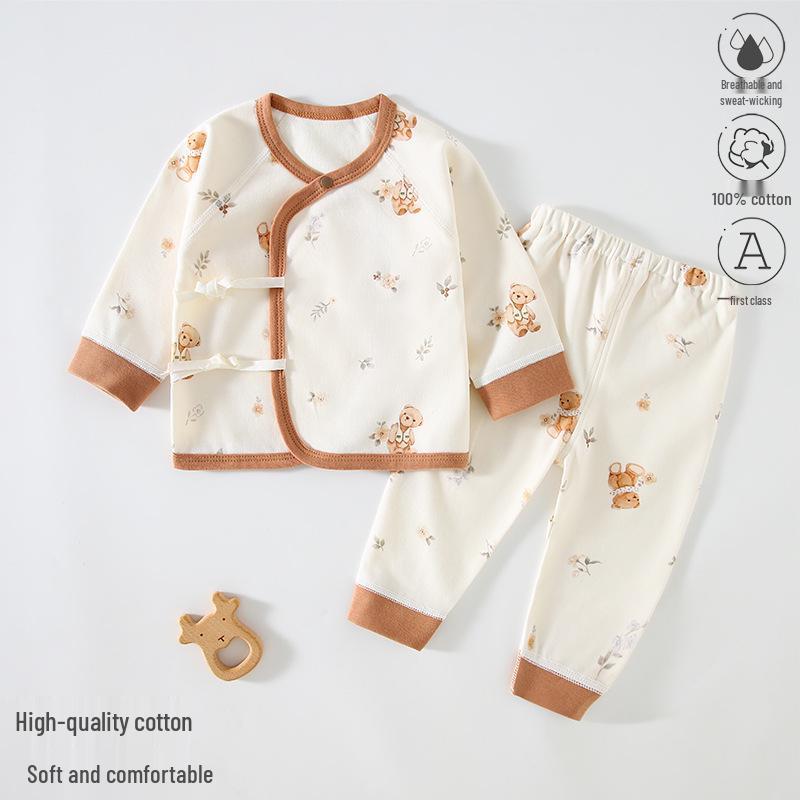 

Комплект піжами з чистої бавовни для новонароджених на осінь та зиму (0-3 міс) 52 yards