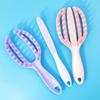 Plastic Massage Comb 2 In  1 Openwork Comb High Quality Hair Straightening Comb  Wash Hair